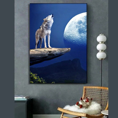 Wolf Moon Wall Art