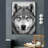 Wolf Portrait Painting Art