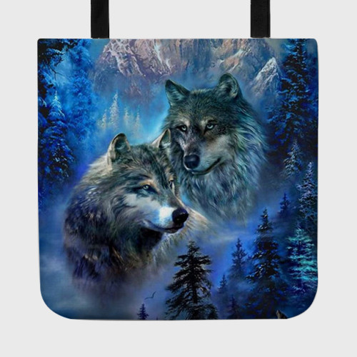 Mountain Wolves Tote Bag
