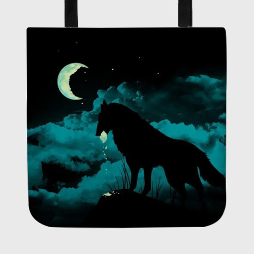 Night Wolf Tote Bag