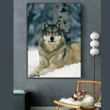 Gray Wolf Painting Art