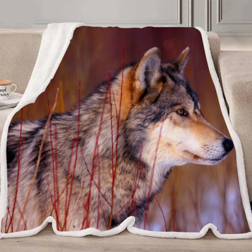 Red Wolf Blanket