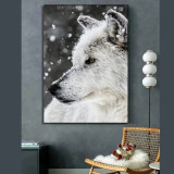 Snow Wolf Painting Art