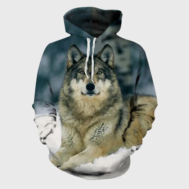 Gray Wolf Hoodie