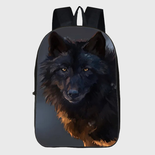 Anime Black Wolf Backpack