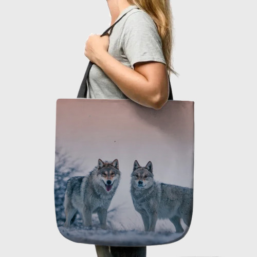 Cute Wolves Tote Bag