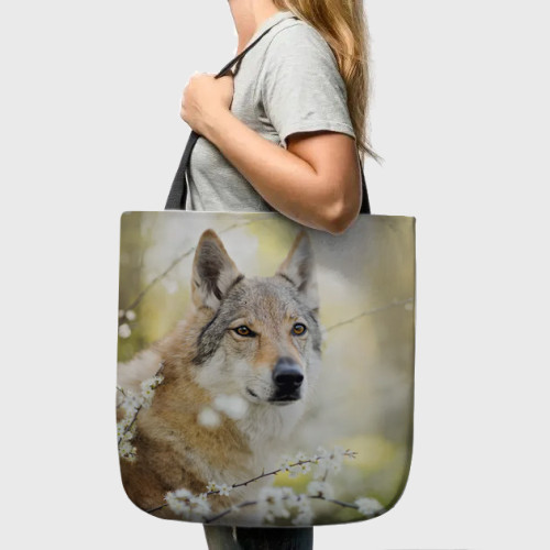 Wolf Dog Tote Bag
