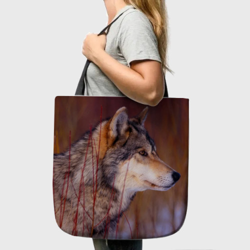 Red Wolf Tote Bag