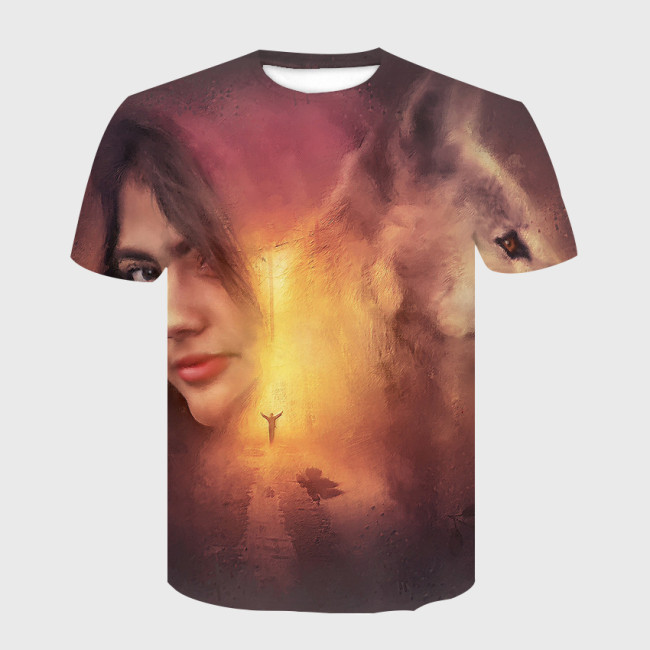 Women And Wolf T-Shirt