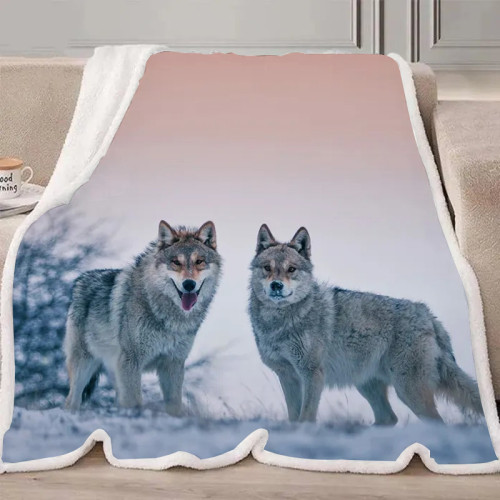 Cute Wolves Blanket