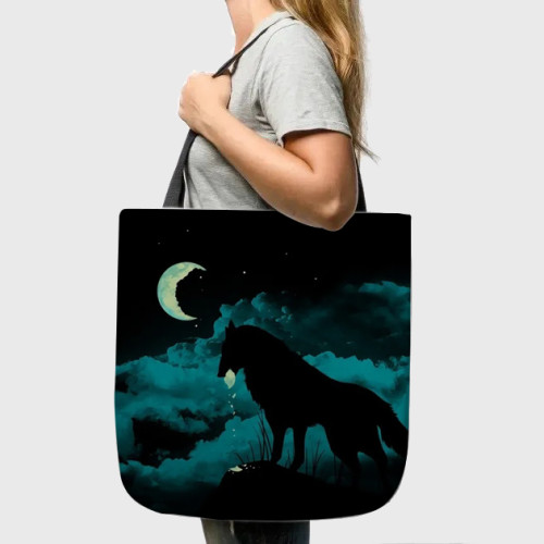 Night Wolf Tote Bag