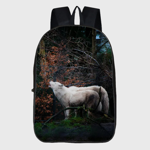Forest Howling Wolf Backpack