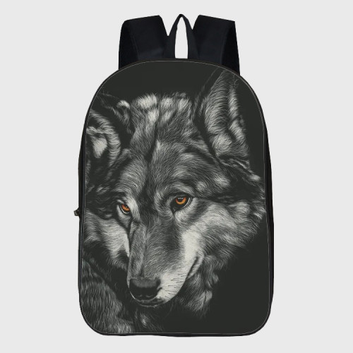 Wolf Drawing Backpack