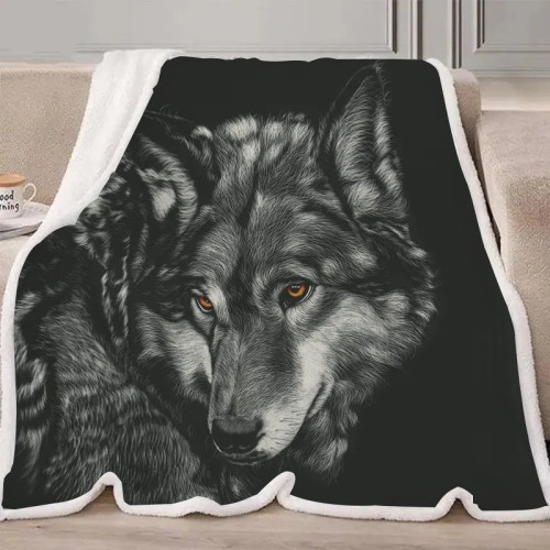 Wolf Drawing Blanket