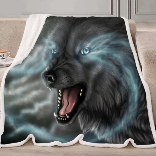 Angry Wolf Blanket