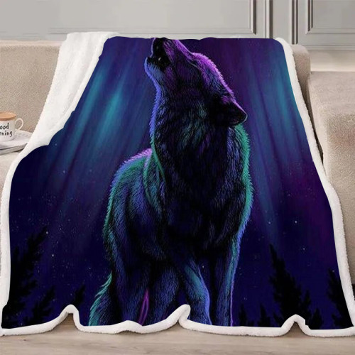 Howling Wolf Blanket