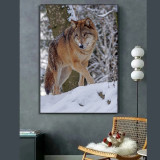 Red Wolf Painting Art