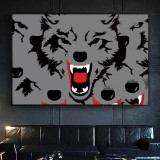 Roaring Wolf Painting Art