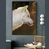 White Wolf Painting Art