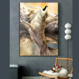 Howling Wolf Painting Art