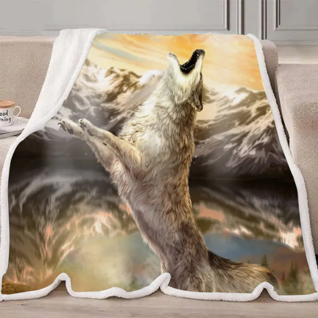 Howling Wolf Blanket