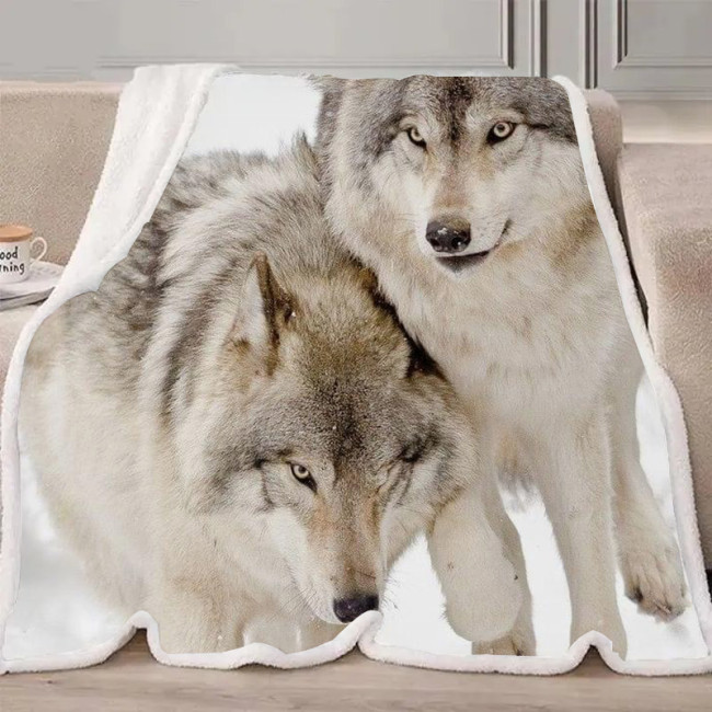 Wolf Couples Blanket