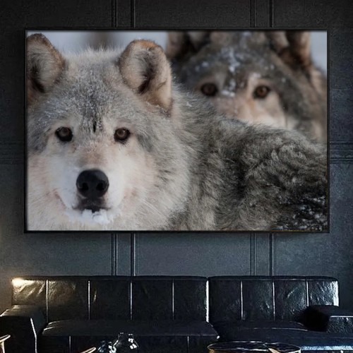 Wolves Painting Art