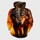 Flame Wolf Hoodie