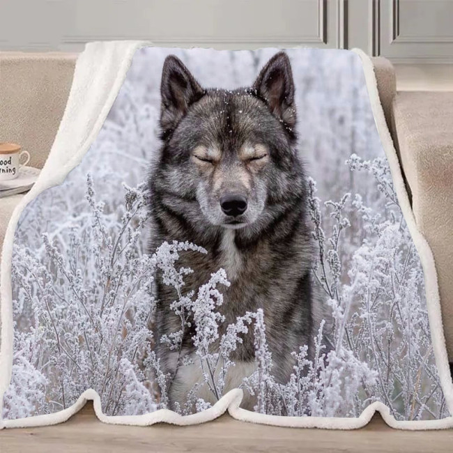 Cute Wolf Blanket