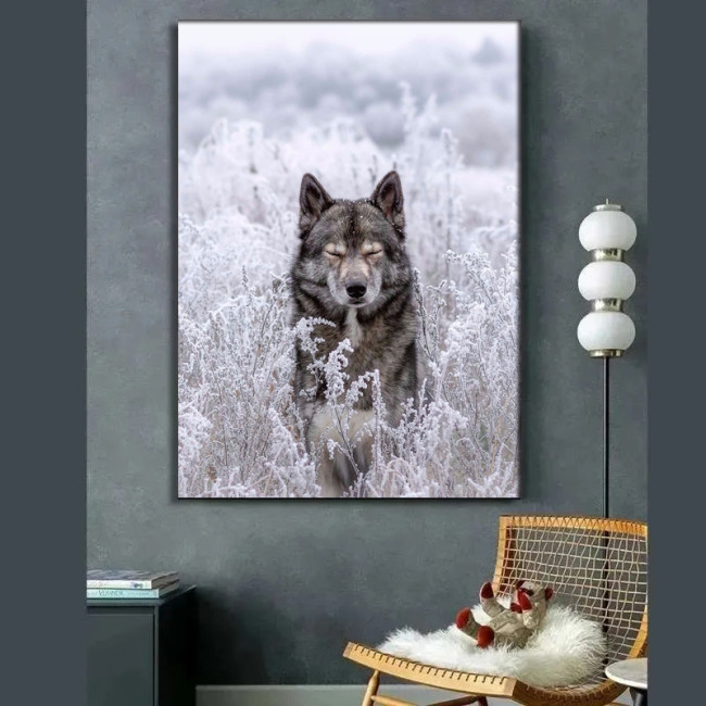 Cute Wolf Painting Art