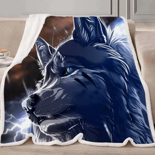 Anime Wolf Blanket