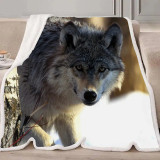 Grey Wolf Blanket