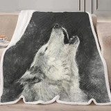 Wolf Drawing Blanket