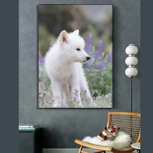 Baby Wolf Painting Art