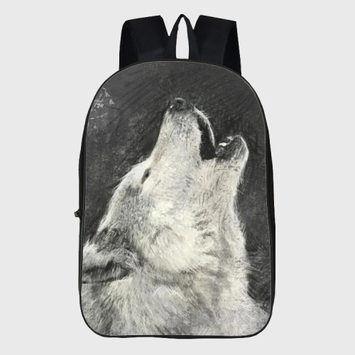 Wolf Drawing Backpack