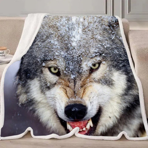 Fierce Wolf Blanket