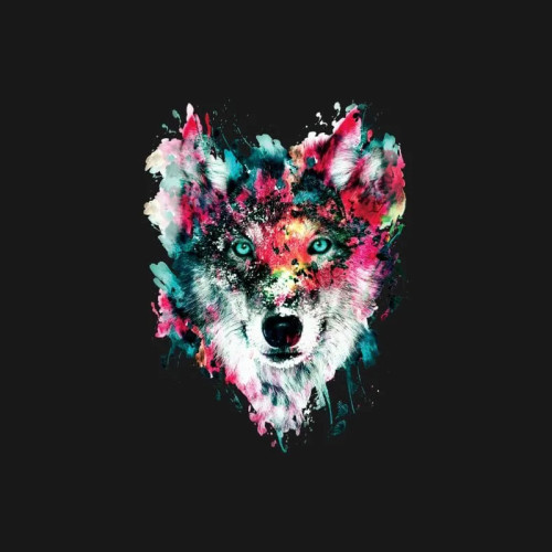 Watercolor Wolf T-Shirt