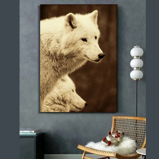 Arctic Wolf Painting Art