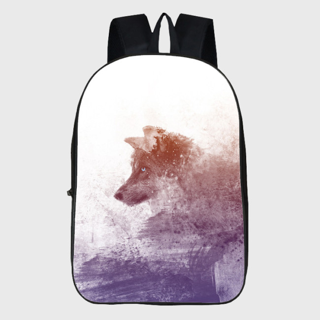 Wolf Drawing Backpack