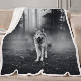 Forest Wolf Blanket