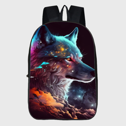 Colorful Wolf Backpack