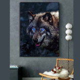 Scary Wolf Painting Art