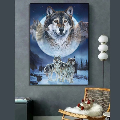 Wolf Packs Painting Art