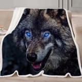 Scary Wolf Blanket