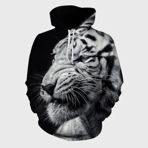 Tiger Head Hoodie