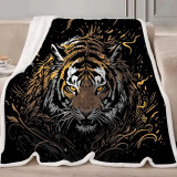 Tiger Portrait Blanket