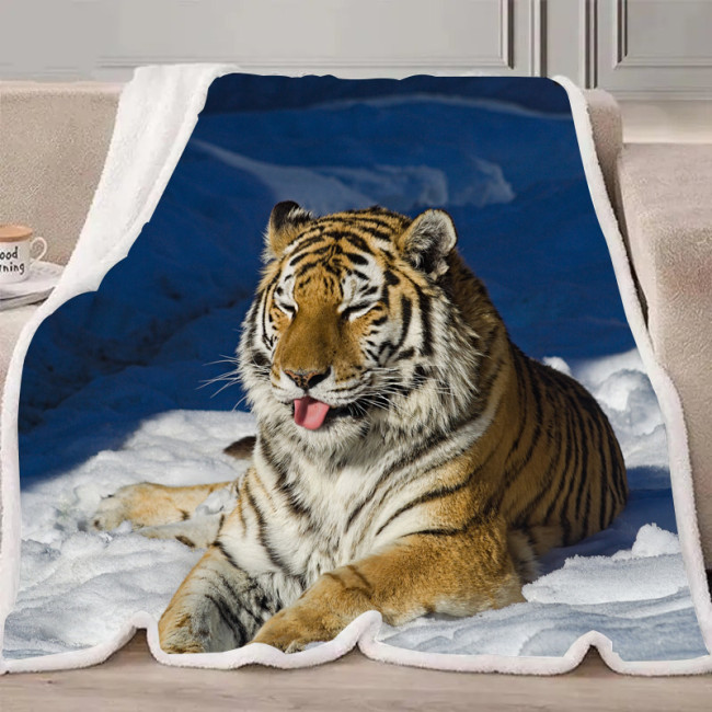 Cute Tiger Blanket