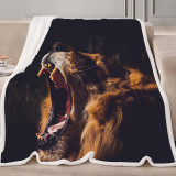 Lion Roaring Blanket