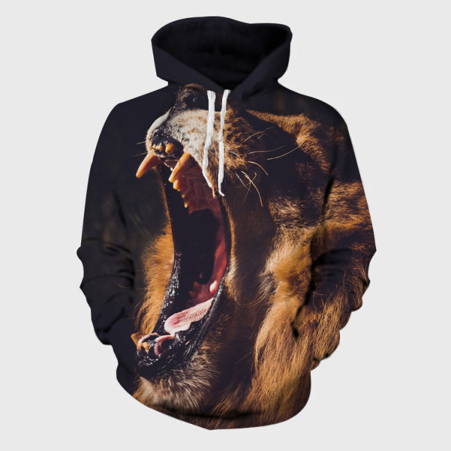 Lion Roaring Hoodie