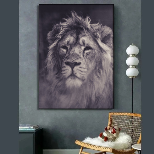 Casual Lion Painting Art